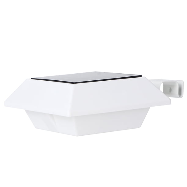 Luz solar para canal, 6 LED, impermeable, lámpara solar de seguridad para jardín, lámpara solar para cerca, diseño exquisito Jadeshay A