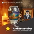 thumbnail image 5 of Yatskia Rainy Owl Large Cremation Urns for Human Ashes Adult Mom and Dad, Mini Memorial Urn for Ashes Adult Women, (Monar 10 Inch and 3 Inch), 5 of 8