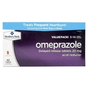 Member's Mark Omeprazole Acid Reducer Tablets, 42 Ct