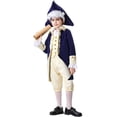 thumbnail image 3 of OSOLU Children Boys Outfits Solid Color Lawyer Tailcoat Dress Up Soft Comfortable Casual Party Wear Beach Vacation Clothing Sets, 3 of 4