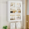 thumbnail image 3 of kurtrusly Simple Organizer Transparent Waterproof Storage Cabinet For Bathroom Easy To Open And Close Thick black two layers, 3 of 6