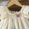 thumbnail image 4 of MEZZALL Girls Summer A-Line Dress With Embroidery Flutter Sleeves For Casual Outings And Parties 18-24 Months Relaxed Fit Baby Wear, 4 of 6
