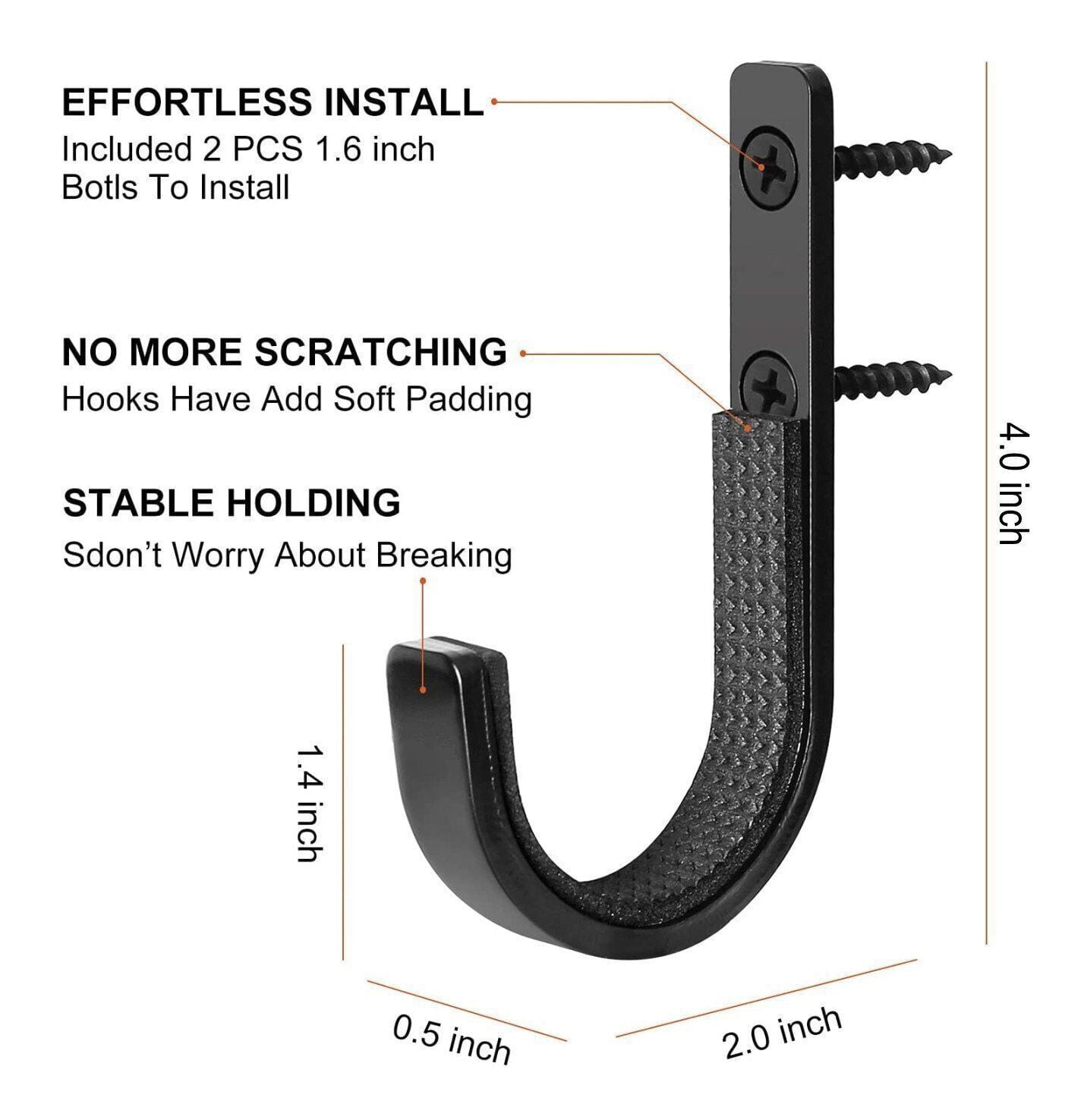 Cocobaby 10pcs Steel Gun Rack Storage Rifles Shotgun Hooks Wall Mount Hangers Archery Bow