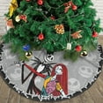 thumbnail image 2 of FlareFable 36" Nightmare Before Christmas Tree Skirt Mats, Novelty Skull Christmas Tree Skirts, Catroon Plush Christmas Tree Decorations for Home, Christmas Home Decors for Party Farmhouse (Gray), 2 of 14