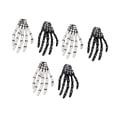 thumbnail image 2 of 3 pares de pinzas para el cabello con forma de mano de esqueleto de Halloween, pinzas delicadas para el cabello de estilo punk rock y terror para mujeres y niñas, 2 of 10