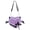 purple, variant on Kawaii PU Heart Ita Bag for Women, Devil Wing Detail, Clear Display Window, Metal Ring & Zipper Closure, Shoulder Crossbody Bag (11.8" x 3.5" x 9.1", 0.95 lb)