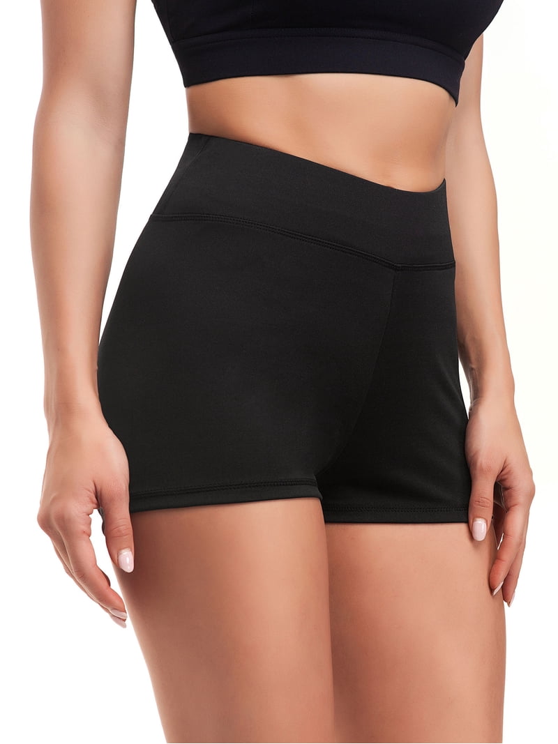 2 Pièces Shorty Taille Haute Femme - Short Sport Yoga Booty Scrunch, Doux Et Opaque Pour Sport Et Quotidien