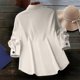 thumbnail image 4 of Camisa Informal de Moda para Mujer, con Botones, Cuello , Blusas Holgadas y Regulares, Blusas de Otoño L, 4 of 7