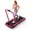 Pink Incline+Handle, variant on Yagud Walking Pad Treadmill with Handle Bar and Adjustable Incline, 3.8HP Portable Electric Treadmills with Wheels for Home, Home Treadmills with Incline, 0.5-3.8MPH, Silver