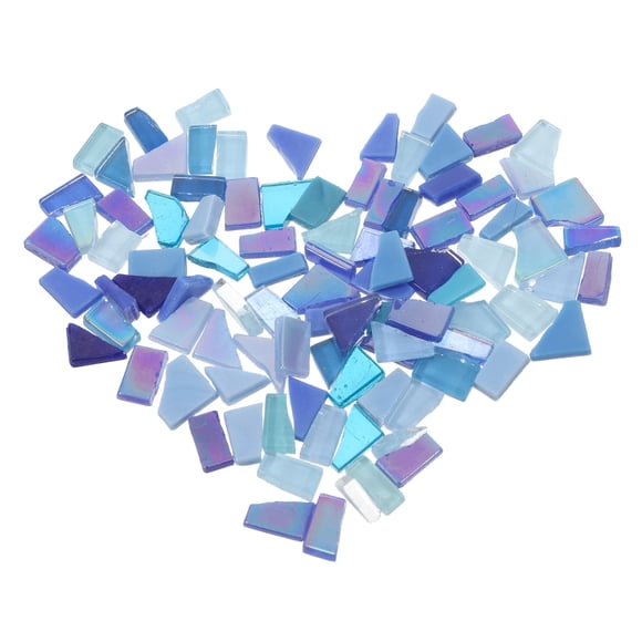 Raindrops Durable Irregular Mosaic Glass Tiles for DIY Craft Projects Assorted Colors