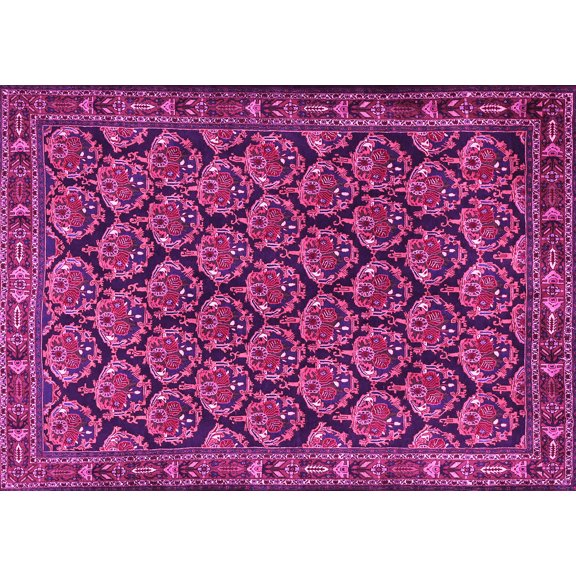Ahgly Company Indoor Rectangle Persian Pink Traditional Area Rugs, 3' x 5'