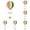 F, variant on Large Size Hot Air Balloon 3D Paper Garland Hanging Decorations for Wedding Baby Shower Birthday Party Decorations by 1PCS