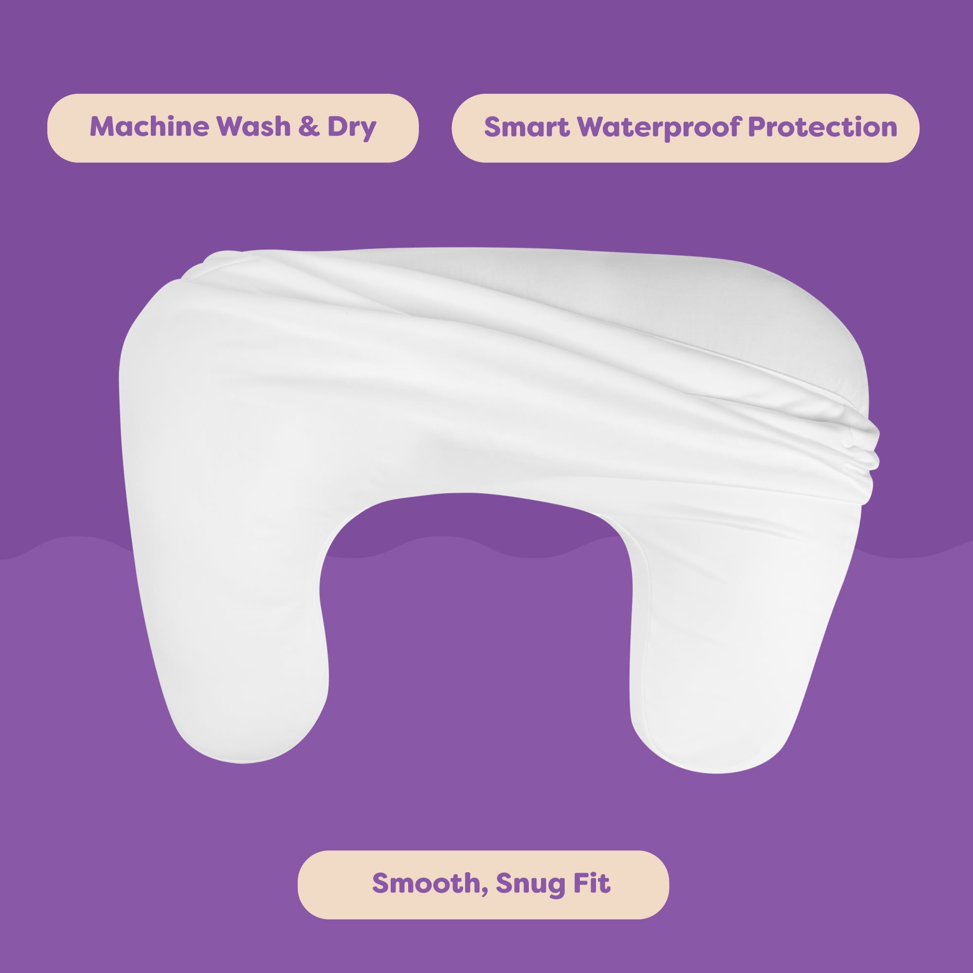 Boppy Nursing Pillow Liner - Waterproof Protection ForBoppy Nursing Pillow, Machine Wash & Dry, Wipeable, Liner Only - Nursing Pillow Sold Separately