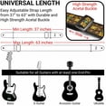 thumbnail image 3 of Correa de guitarra Amumu ajustable de 5,2 a 7,8 pies con accesorios, 3 of 8