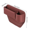 thumbnail image 2 of Shisuyan 2pcs Seat Gap Filler Storage Organizer Car Front Seat Organizer Center Console Storage Holder Car Insert Box, 2 of 8