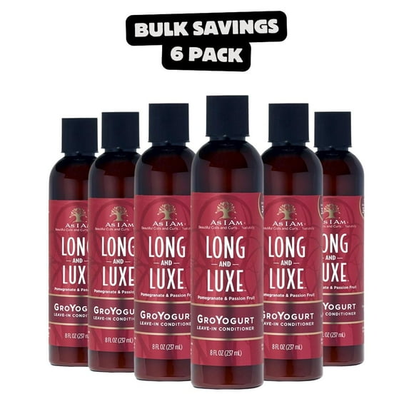 6 Pack - AS I AM après-Shampooing Sans Rinçage Long et Luxe (8oz)
