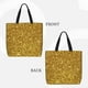 thumbnail image 2 of Easygdp Gold Glitter Bolsa Tote para Mujer, Bolso de Hombro para Trabajo, Playa, Viajes, Compras y Supermercado, 2 of 7
