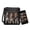 Black-Basset Hound Print, variant on Checkered Butterfly Hobo Bag and Wallet Set for Women Lady, Leather Crossbody Satchel Purse and Wallet Set Multi Pocket Shoulder Messenger Purse with Adjustable Strap, Black