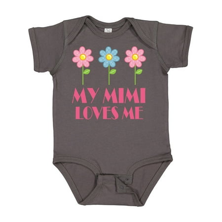 

Inktastic Mimi Loves Me Daisies Gift Baby Girl Bodysuit