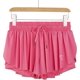 thumbnail image 2 of Pantalones cortos 2 en 1 fluidos para correr para mujer Gimnasio Yoga Atlético Mujer Entrenamiento Biker Spandex Lounge Sweat Falda Verano (rosa melocotón) Feliz Sencillez, 2 of 4