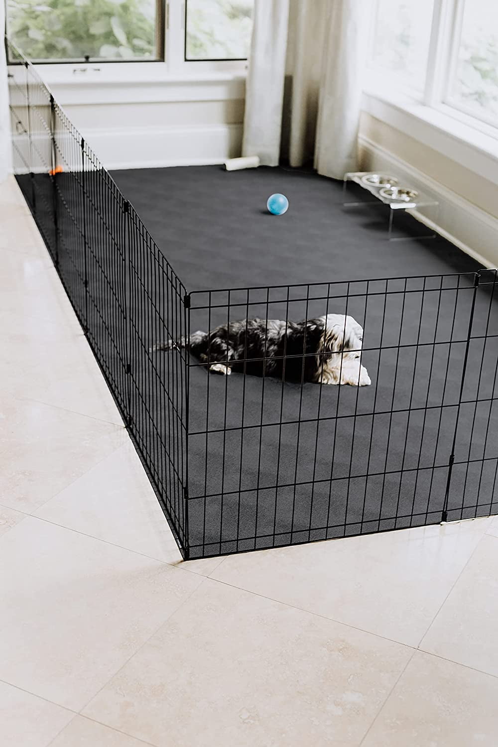 G-Floor 5 ft x 10 ft Vinyl Levant Pet Friendly Carpet Protector for Dogs &  Cats - Slate Grey 