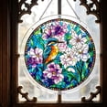 thumbnail image 7 of Acrylic Puzzles Suncatcher Window Hanging, 83 Pieces 7.4 Inch Sun Catcher Stained Glass Acrylic Puzzle Decoration for Women Men Mom Birthday Home Decor (Blossom Songbirds Animals), 7 of 7