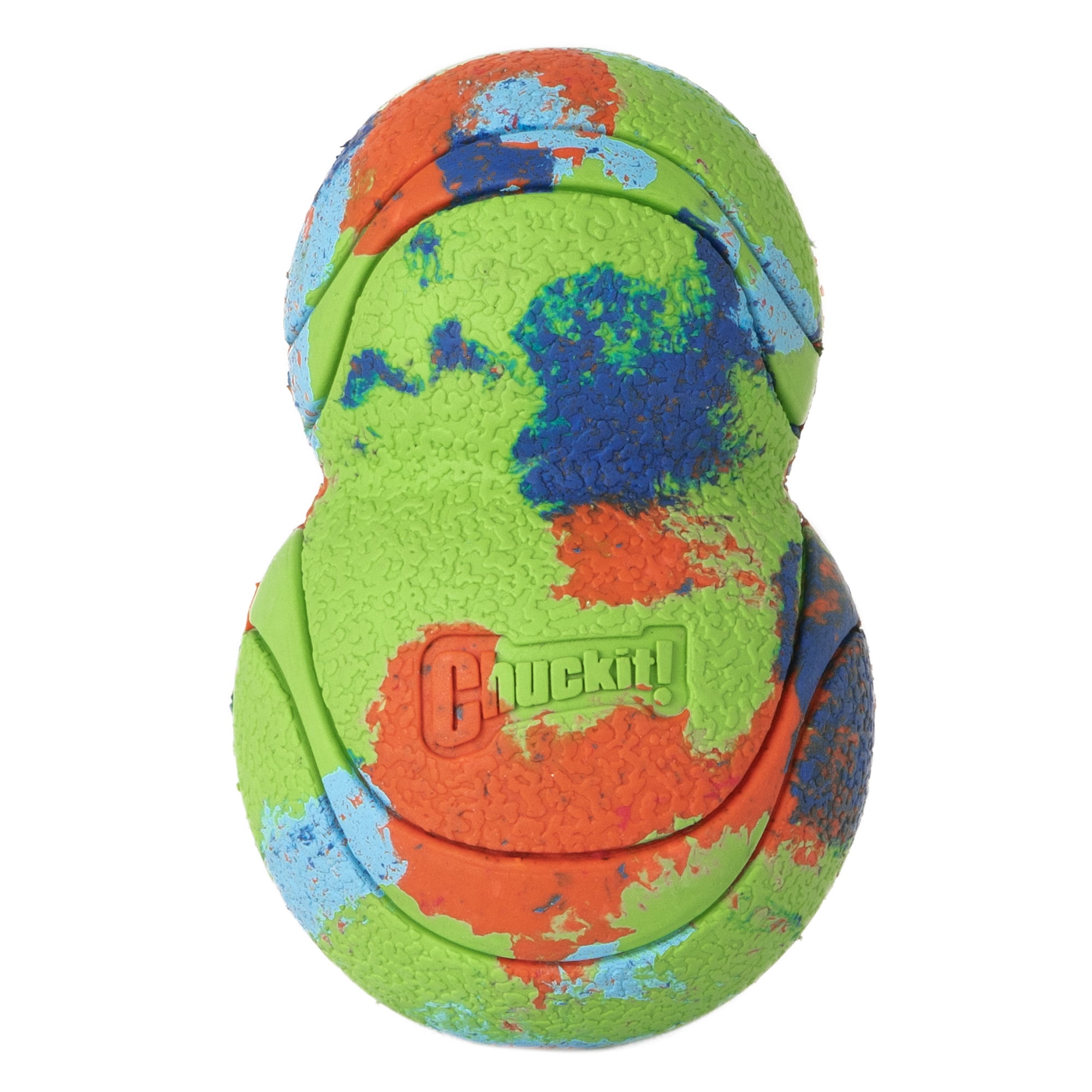 Chuckit! EcoFetch Tumbler Recycled Rubber Dog Ball Fetch Toy for Dogs, 6" for Small to Medium Pets, Pack of 1