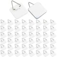 thumbnail image 1 of 50PCS Plate Hangers for the Wall Plate Holder Hooks for Decorative Plates 1.3 Inch Sticky Invisible, 1 of 5
