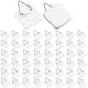 thumbnail image 1 of 50PCS Plate Hangers for the Wall Plate Holder Hooks for Decorative Plates 1.3 Inch Sticky Invisible, 1 of 5