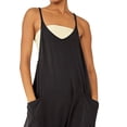 thumbnail image 4 of Keeccty Women Woven Casual Back Zip Pocket Spaghetti Strap Braces Overalls, 4 of 4