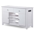 thumbnail image 4 of Leo & Lacey 50" Chargeur TV Stand en Blanc, 4 of 13