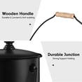 thumbnail image 4 of Amagabeli Ash Bucket with Lid Outdoor and Indoor Coal Bucket for Fireplace Medium Fire Bucket Metal Ash Can for Grill Charcoal Bucket Essential Tools for Fireplace Fire Pit Wood Burning Stove Black, 4 of 8