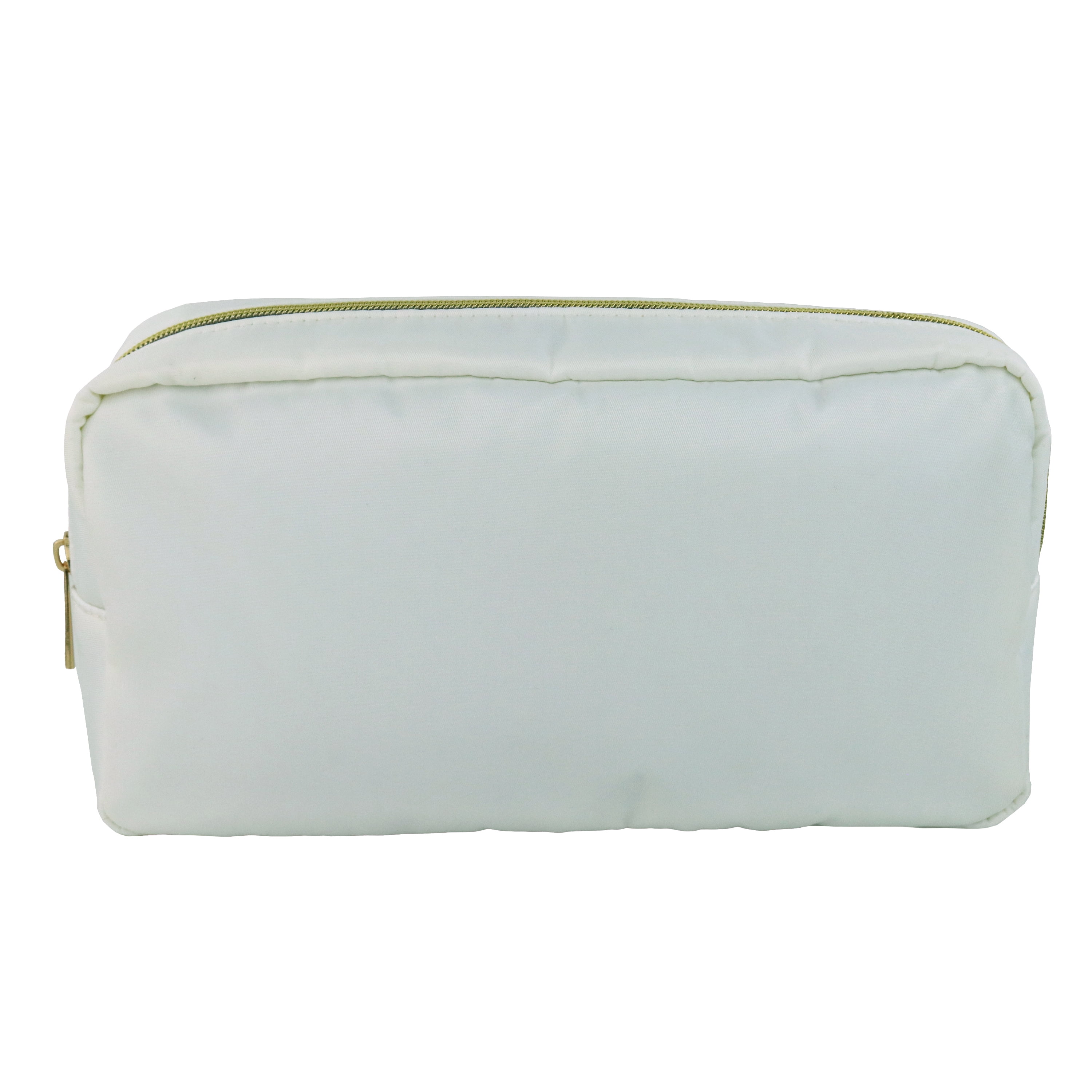 Hello Hobby Zippered Customizable Nylon Storage Bag, Medium, White