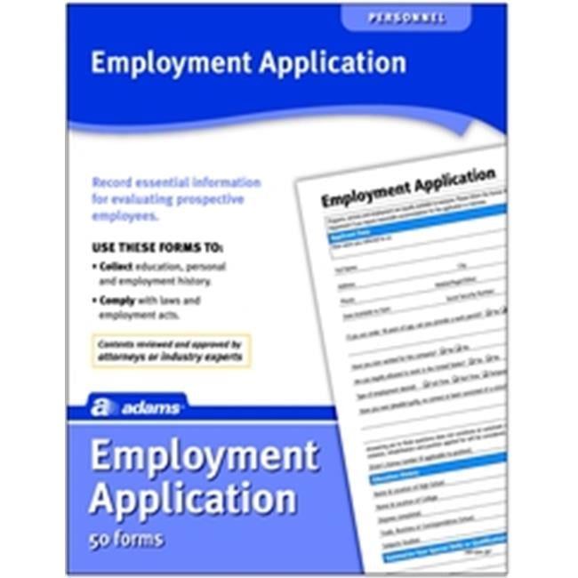 Adams Employment Application Forms