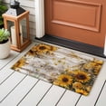 thumbnail image 4 of Bathroom Rugs 2x3 Ft, Farmhouse Sunflower Non Slip Area Rugs for Kitchen Bedroom Entryway, Vintage Daisy Butterflies Rustic Wood Washable Carpet Runner Rug Floor Mats for Bedroom Home Decor, 4 of 8