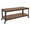 Brown Oak, variant on Flash Furniture Livingston Collection TV Stand in Brown Oak Wood Grain Finish with Metal Wheels