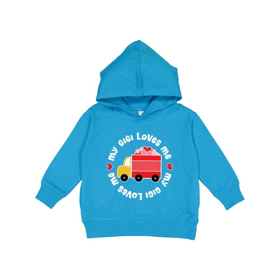 Inktastic My Gigi Loves Me Valentine Truck Toddler Hoodie