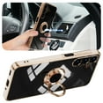 thumbnail image 3 of Electroplated Case for Samsung Galaxy A16 5G, Slim Plating Rotatable Metal Ring Holder Stand Cover Support Magnetic Car Mount Rugged Shockproof Protective Case for Samsung Galaxy A16 5G, Black, 3 of 6