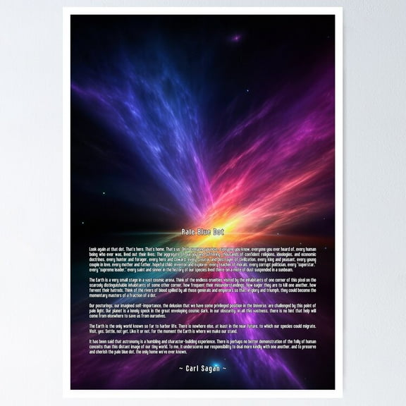 Pale Blue Dot Poster- Unframed Poster | Wall Art | Perfect For Home Decor & Gifts, 8x12
