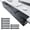Black-【Clip-on】14''×2pcs, variant on No Drill Under Desk Cable Management Tray  14'' Wire Punch-free Clamp On Metal Organizer Basket For Office And Home White