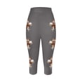 thumbnail image 3 of MKLEKYY Leggings deportivos para mujer, leggings deportivos casuales de moda con estampado de rugby para mujer, pantalones de yoga, leggings capri 2716, 3 of 3