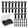 thumbnail image 1 of Juego de sujetadores de botón giratorio para marcos de fotos: 100 piezas de clips de soporte para marcos de fotos, clips de hardware para marcos de fotos con 100 piezas de tornillos para, 1 of 5