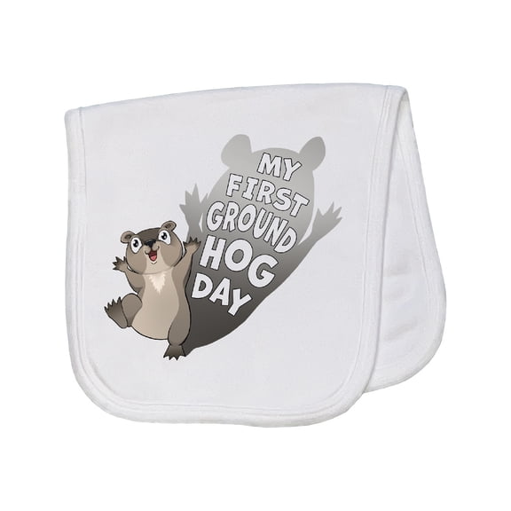 Inktastic My First Groundhog Day Cute Baby Baby Burp Cloth