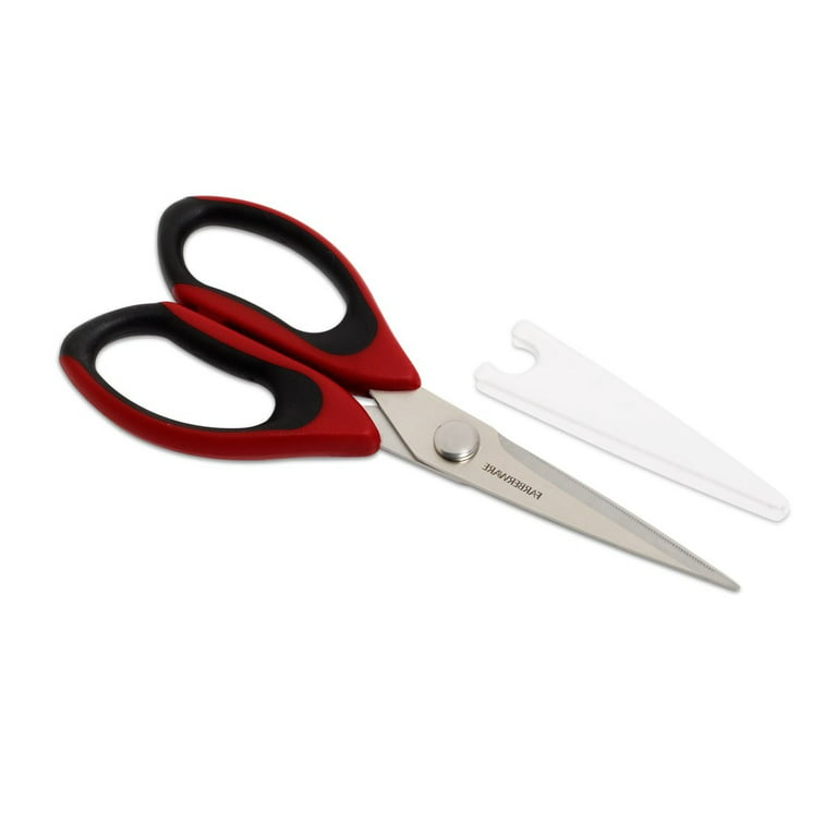 Farberware Professional Stainless Steel All-Purpose Kitchen Shears, Red