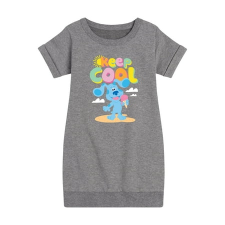 

Blue s Clues & You! - Keep Cool - Eat Ice Cream - Toddler & Youth Girls Fleece Dress