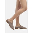 thumbnail image 7 of LENA Taupe Genuine Suede Mules, 7 of 7