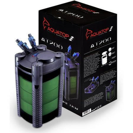Aquatop At-200 Canister Aquarium Filter,