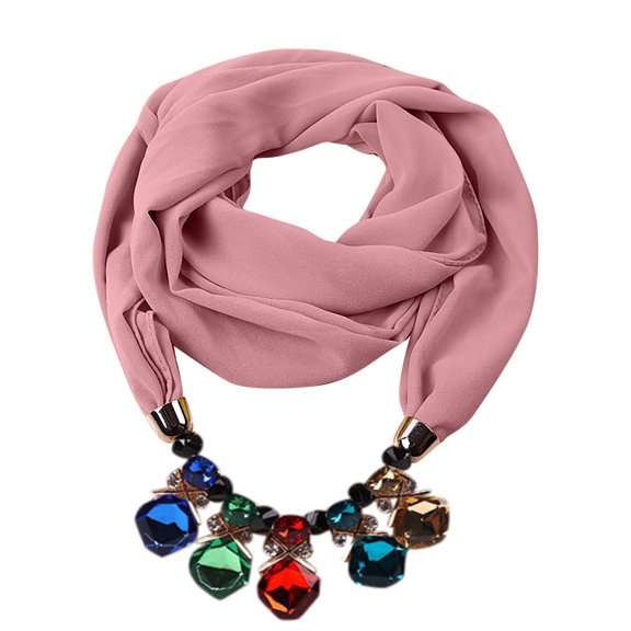 Tbopshirt Scarf for Women,Gifts for Women,Christmas Gifts Women Cotton Linen Necklace Pendant Scarf Ethnic Style Soft Necklace Scarf Womens Scarves