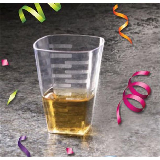 EMI Yoshi EMISSG2C 2 Oz Square Shot Glass Clear Pack of 288