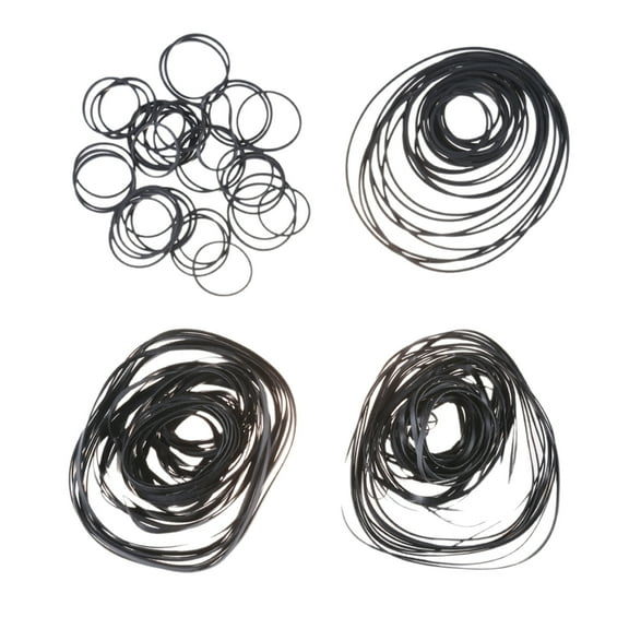 180Pcs Professional Recorder Rubber Drive Belt 1mm 2mm 3mm Mix Rubber Belts